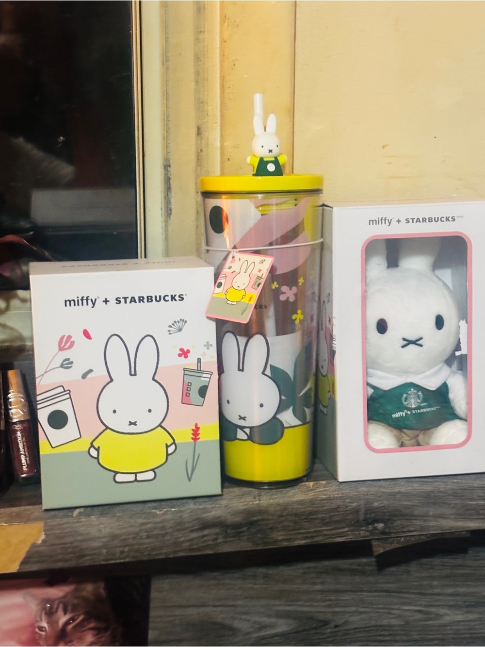 Starbucks x Miffy Yellow and Pink Collectible Box